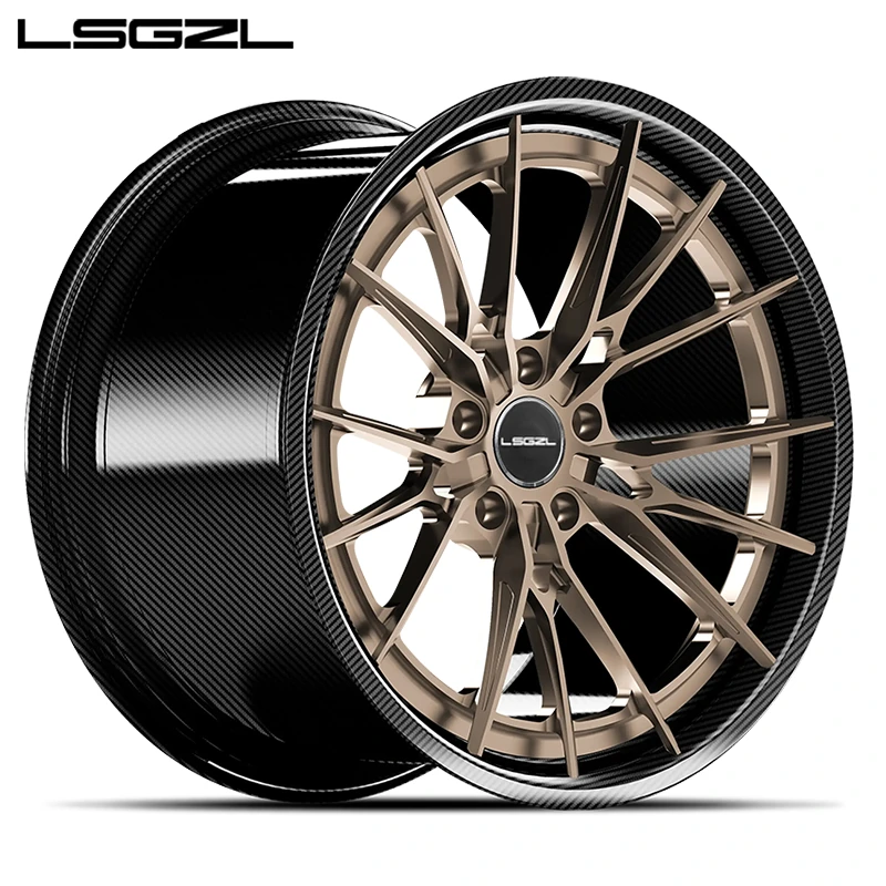 LSGZL TXW7: Bronze branching-spoke wheel with dark patterned barrel